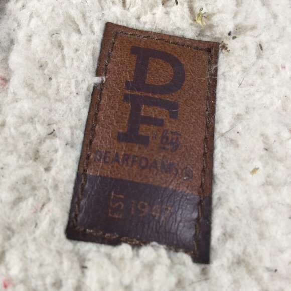 Dearfoams Men's Plaid Papa Bear Slippers Black/Red Size Xlarge 13-14 - Picture 7 of 11